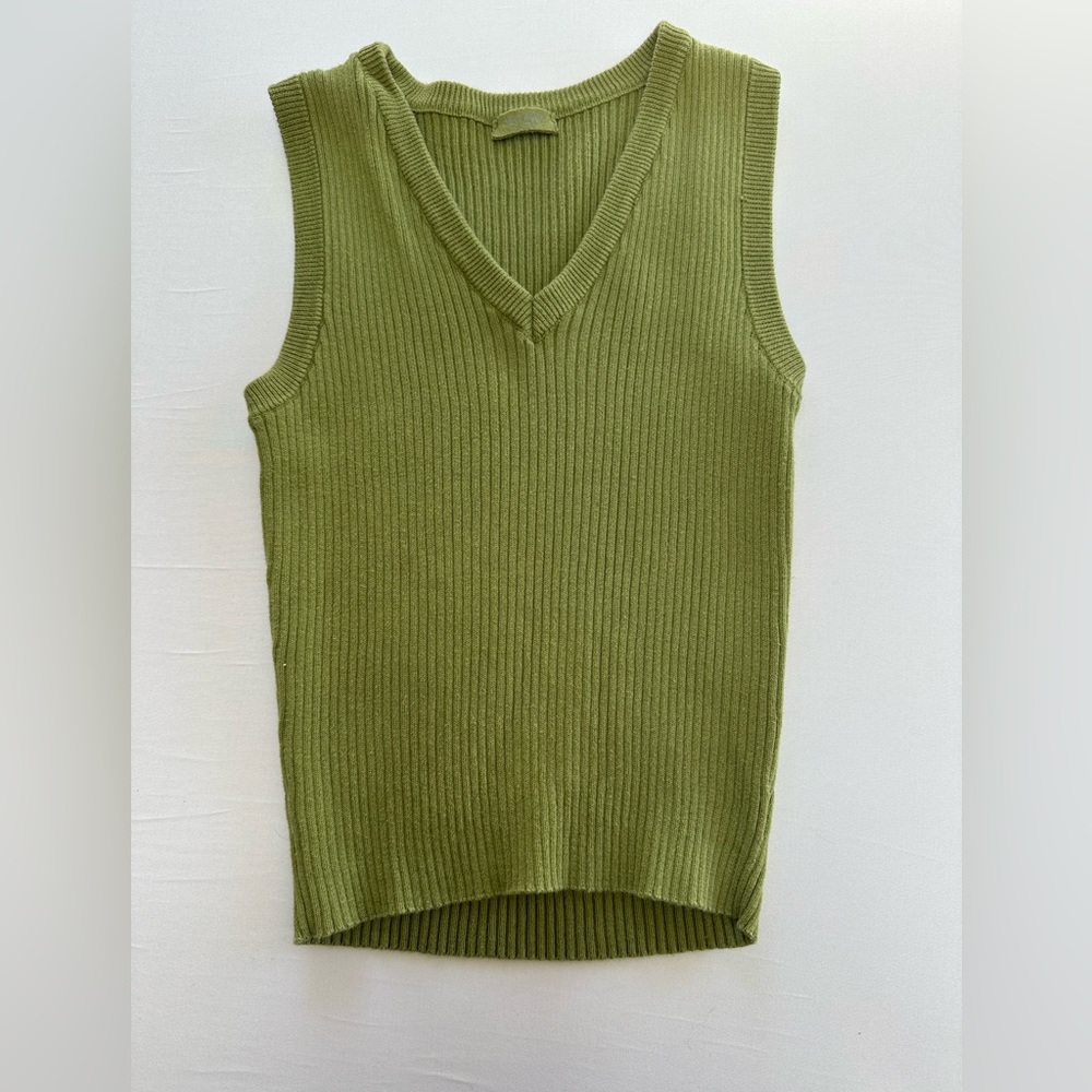 Brandy Melville Green Sweater Vest